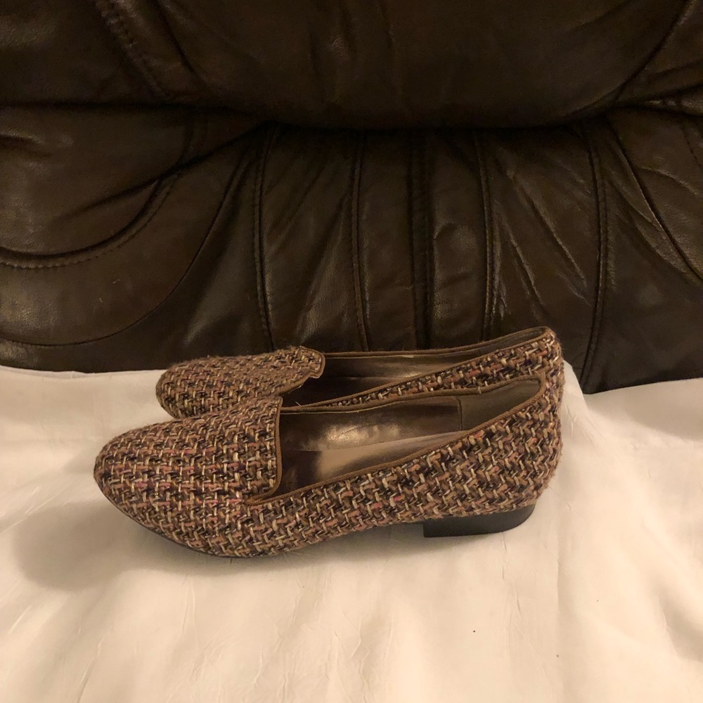 Steve Madden Multicolored Tweed Flats, Size 9m - image 2